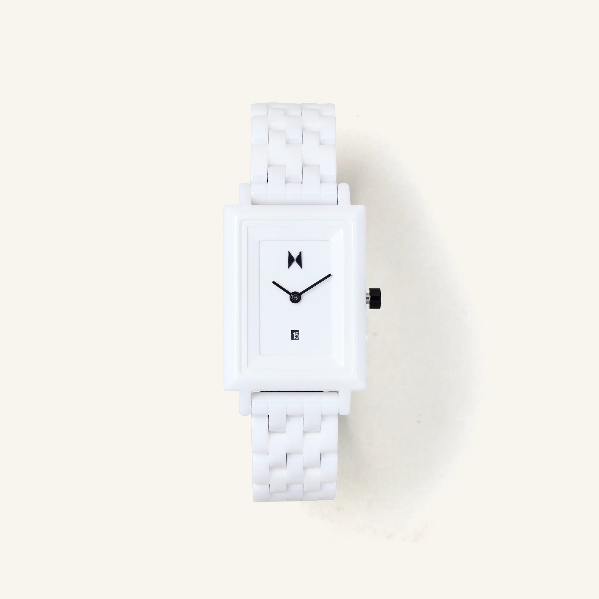 MVMT Watch Signature Square Ceramic - Gloss White
