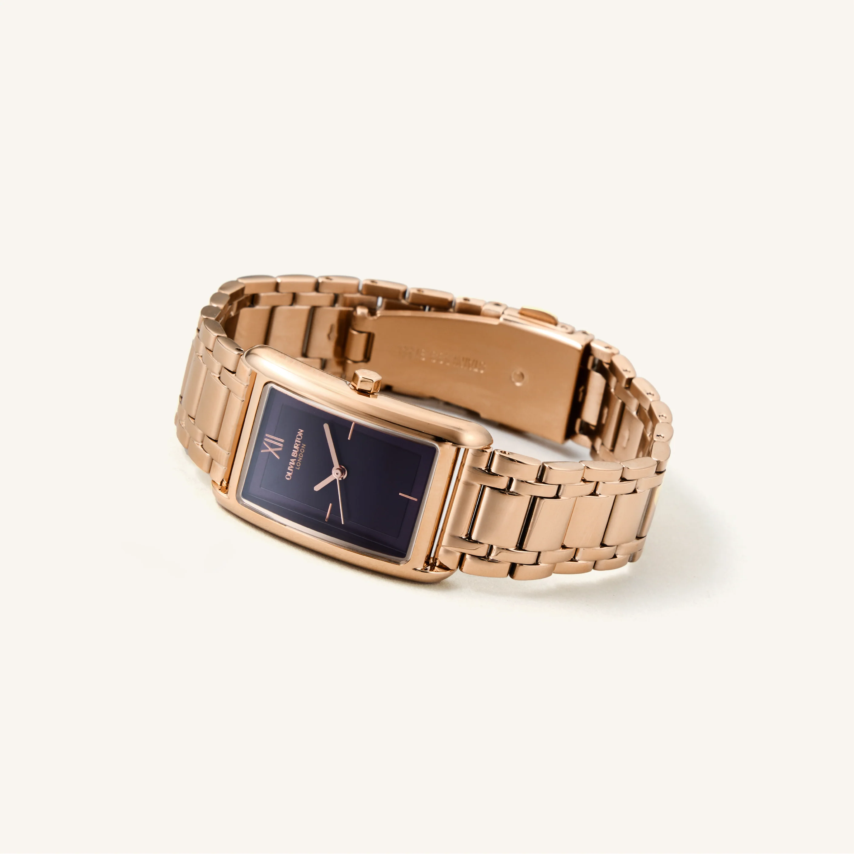 Olivia Burton Watch Grove Midnight Plum & Rose Gold Bracelet 24000196 - Image 3