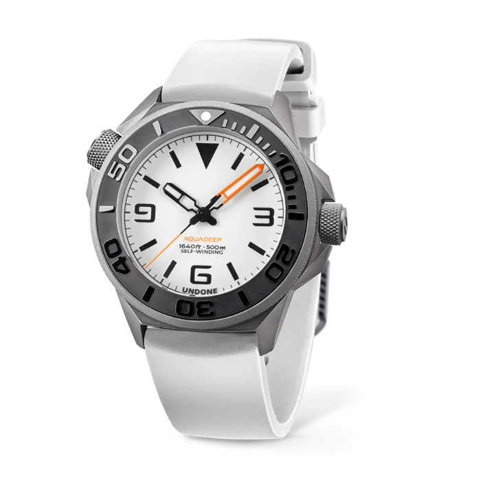 UNDONE Watch AquaLume White Rubber Automatic - Image 2