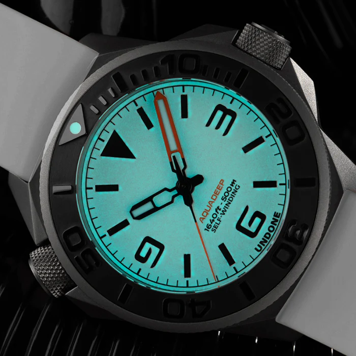 UNDONE Watch AquaLume White Rubber Automatic - Image 4